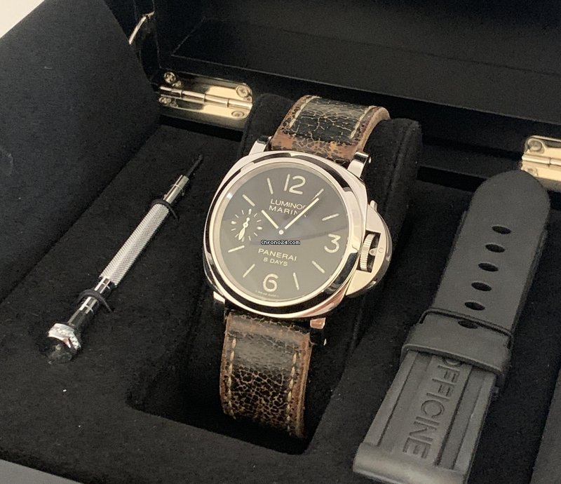 IMG_9081 Panerai Luminor Marina 8 Days Manual winding Steel PAM 510 Replica 4