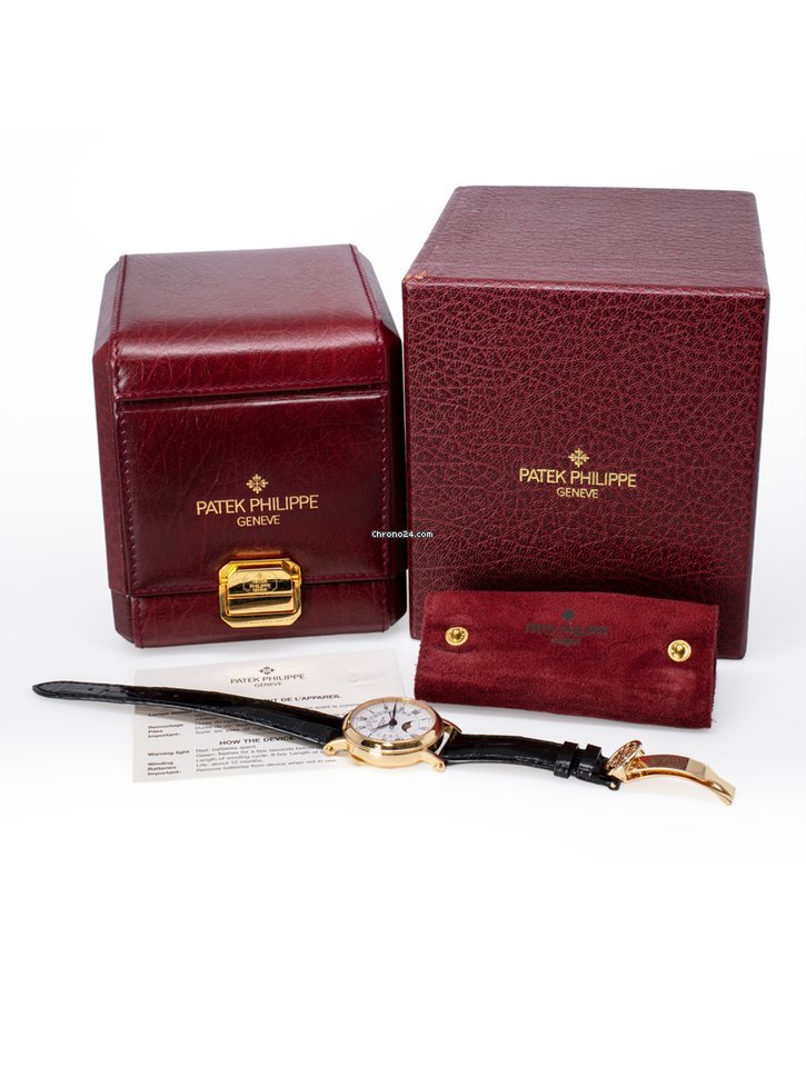 IMG_9081 Patek Philippe Perpetual Calendar Mens watch Unisex Automatic Yellow gold 5059J-001 Replica 4