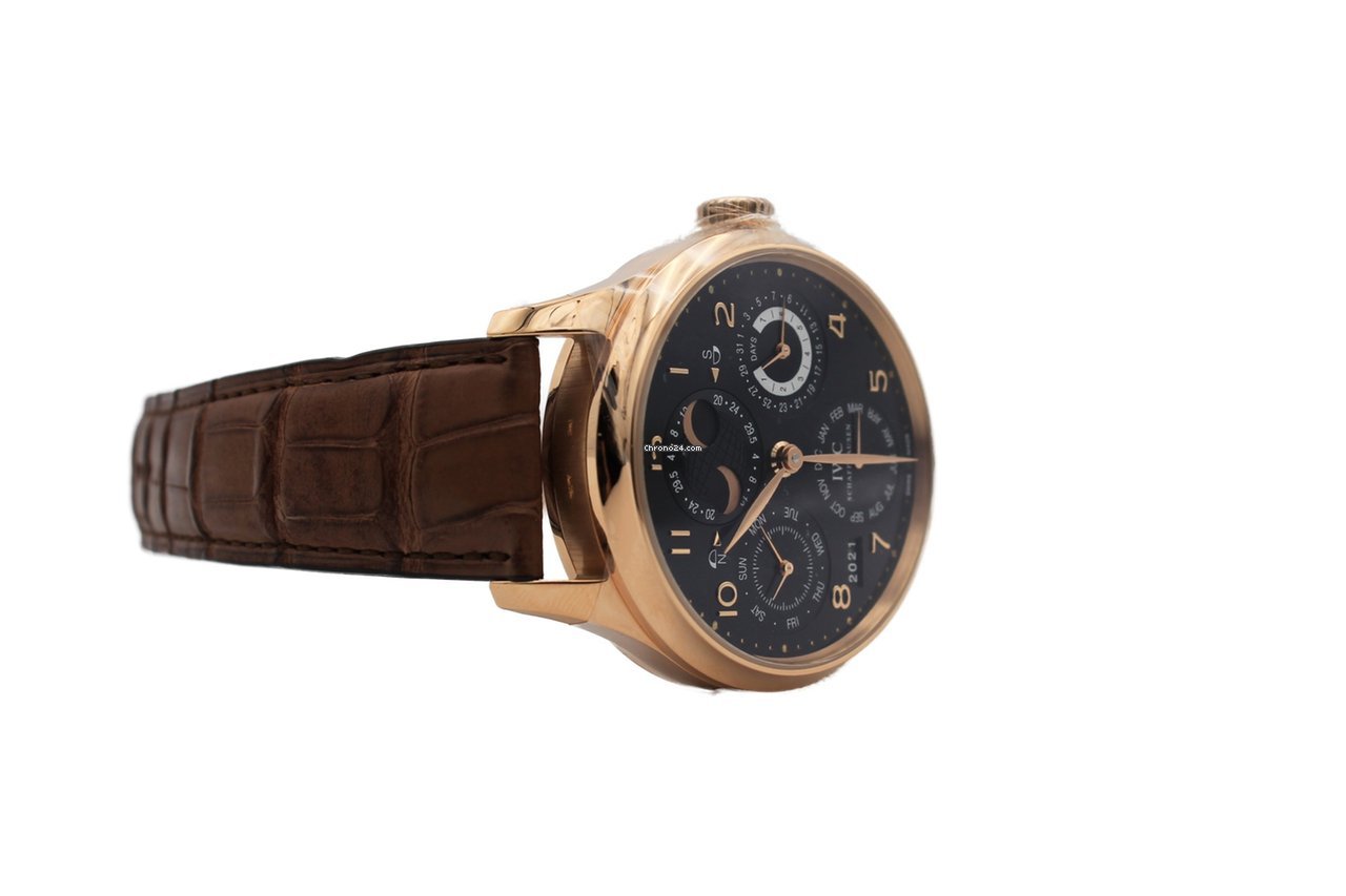 IMG_9081 IWC Portuguese Perpetual Calendar Mens watch Unisex Automatic Rose gold IW503202 Replica 4