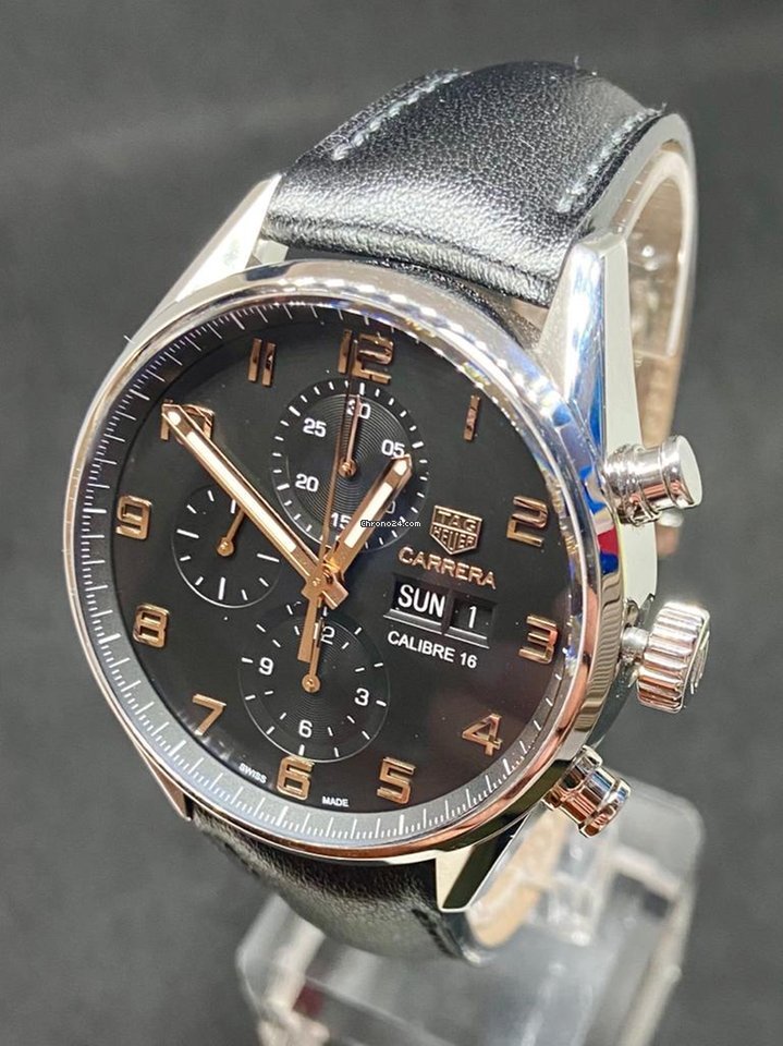 IMG_9081 TAG Heuer Carrera Calibre 16 Mens watch Unisex Steel CV2A1AB Replica 4