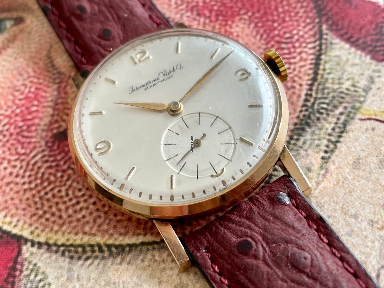 IMG_9081 IWC Mens watch Unisex Manual winding Yellow gold 220012 Replica 4