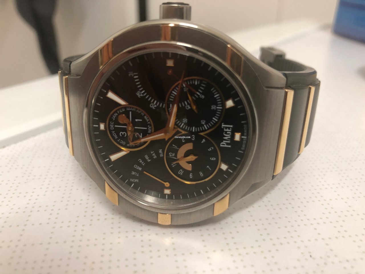 IMG_9081 Piaget Polo FortyFive Mens watch Unisex Automatic Titanium P10768 Replica 4