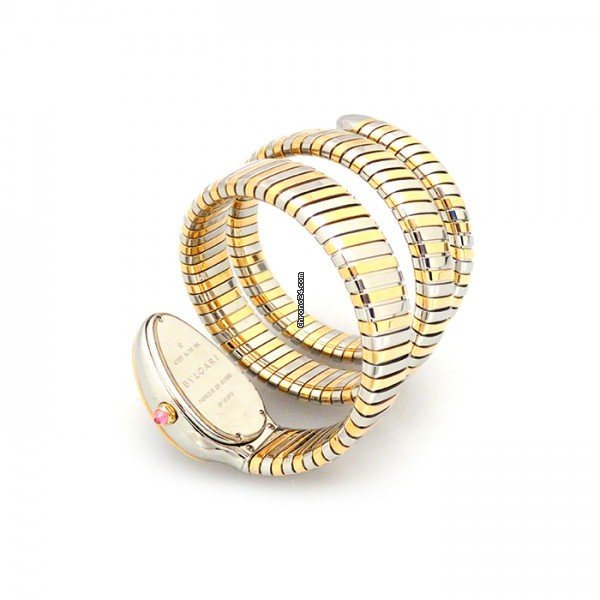 IMG_9081 Bulgari Serpenti Quartz Gold Steel SP35C6SPG.2T Replica 4