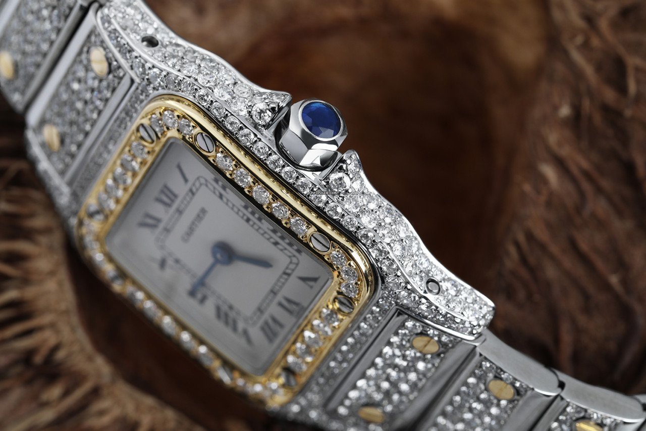 IMG_9081 Cartier Santos Galbee Womens watch Quartz Steel W20012C4 Replica 4