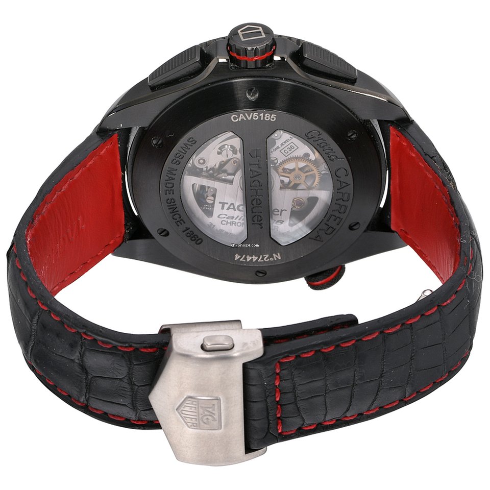 IMG_9081 TAG Heuer Grand Carrera Mens watch Unisex Automatic Titanium CAV5185.FC6237 Replica 4