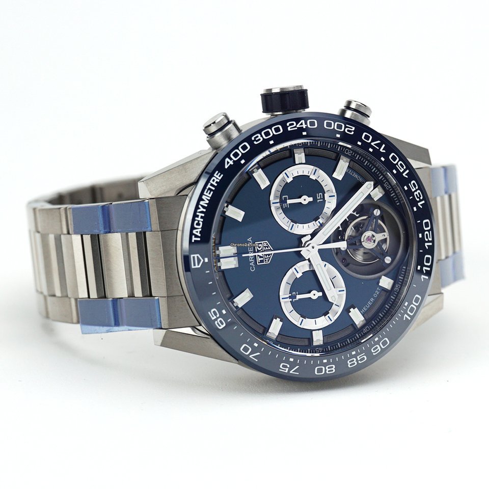 TAG Heuer Carrera Heuer-02T Mens watch Unisex Automatic Titanium CAR5A8C.BF0707 Replica 4