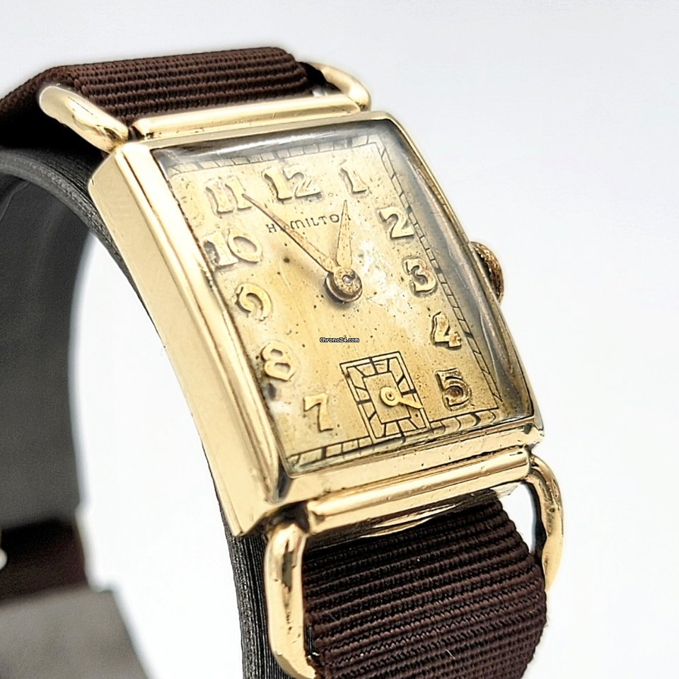 IMG_9081 Hamilton Mens watch Unisex Manual winding Gold Steel Hamilton Grade 980 Replica 4