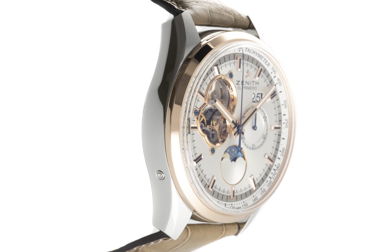 IMG_9081 Zenith El Primero Chronomaster Mens watch Unisex Automatic Gold Steel 51.2160.4047 01.C713 Replica 4