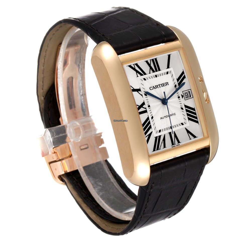 IMG_9081 Cartier Tank Anglaise Mens watch Unisex Automatic Yellow gold W5310032 Replica 4