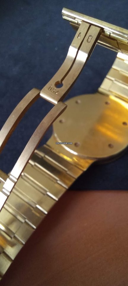 IMG_9081 Porsche Design Flat Six Womens watch Quartz Yellow gold IWC 9635-001 Replica 4