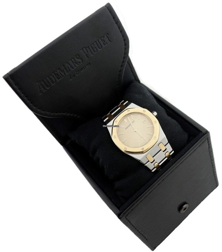 IMG_9081 Audemars Piguet Royal Oak Mens watch Unisex Quartz Gold Steel 56175SA Replica 4