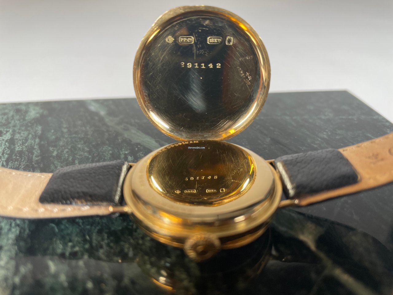 IMG_9081 Patek Philippe Mens watch Unisex Manual winding Yellow gold 6069 Replica 4