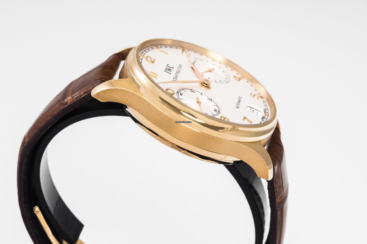 IWC Portuguese Automatic Mens watch Unisex Automatic Rose gold IW 500101 Replica 4