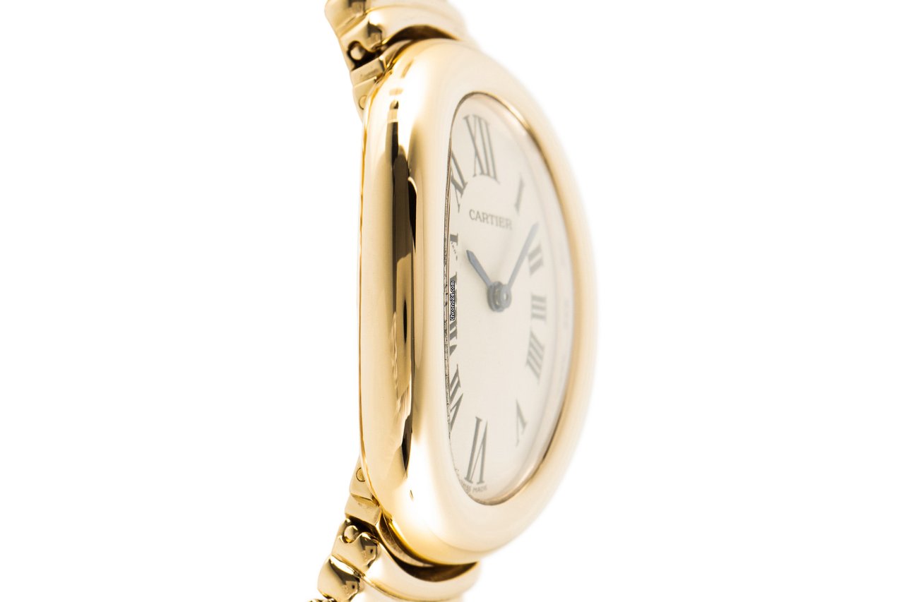 IMG_9081 Cartier Baignoire Womens watch Quartz Yellow gold 1954 Replica 4