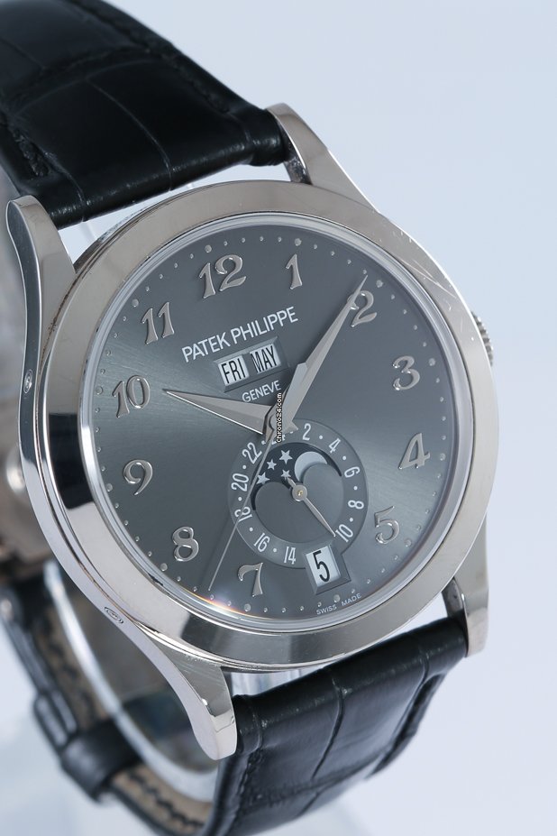 IMG_9081 Patek Philippe Annual Calendar Mens watch Unisex Automatic White gold 5396G-014 Replica 4