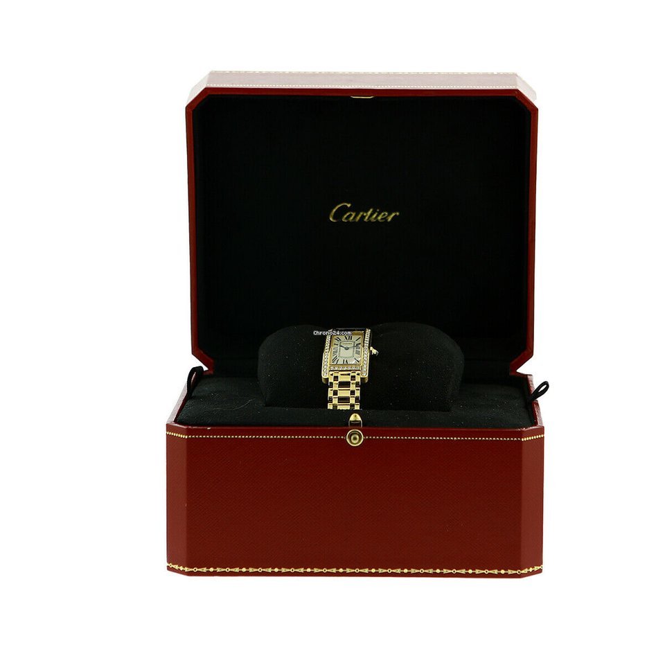 IMG_9081 Cartier Tank Americaine Womens watch Yellow gold W42838178232 Replica 4