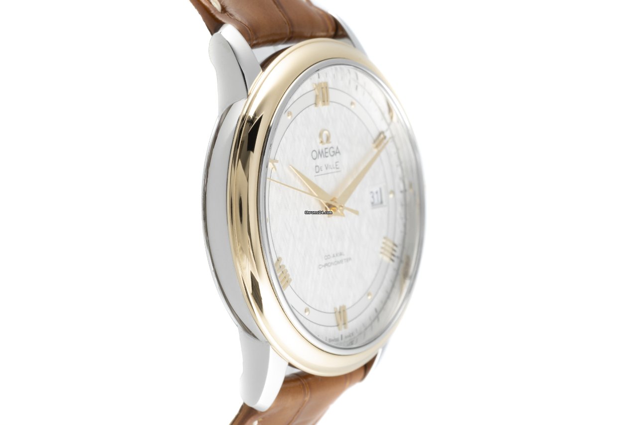 IMG_9081 Omega De Ville Prestige Mens watch Unisex Automatic Gold Steel 424.23.40.20.02.001 Replica 4