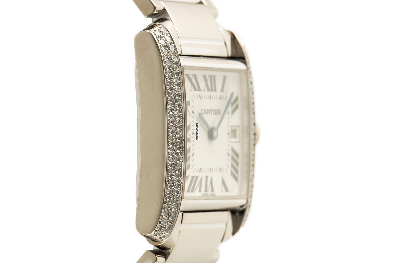 Cartier Tank Francaise Womens watch Quartz White gold 2491 Replica 4