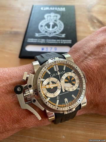 IMG_9081 Graham Chronofighter Oversize Mens watch Unisex Automatic Steel 2OVES.B15A Replica 4