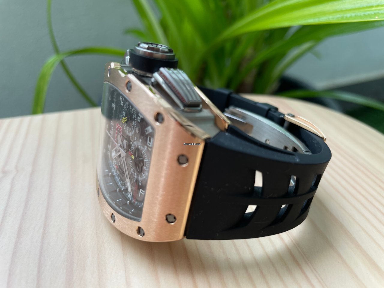 IMG_9081 Richard Mille RM 011 Mens watch Unisex Automatic Rose gold RM011 AJ RG Replica 4