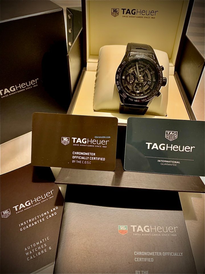 IMG_9081 TAG Heuer Carrera Calibre HEUER 01 Mens watch Unisex Automatic Ceramic CAR2A90.FT6071 Replica 4