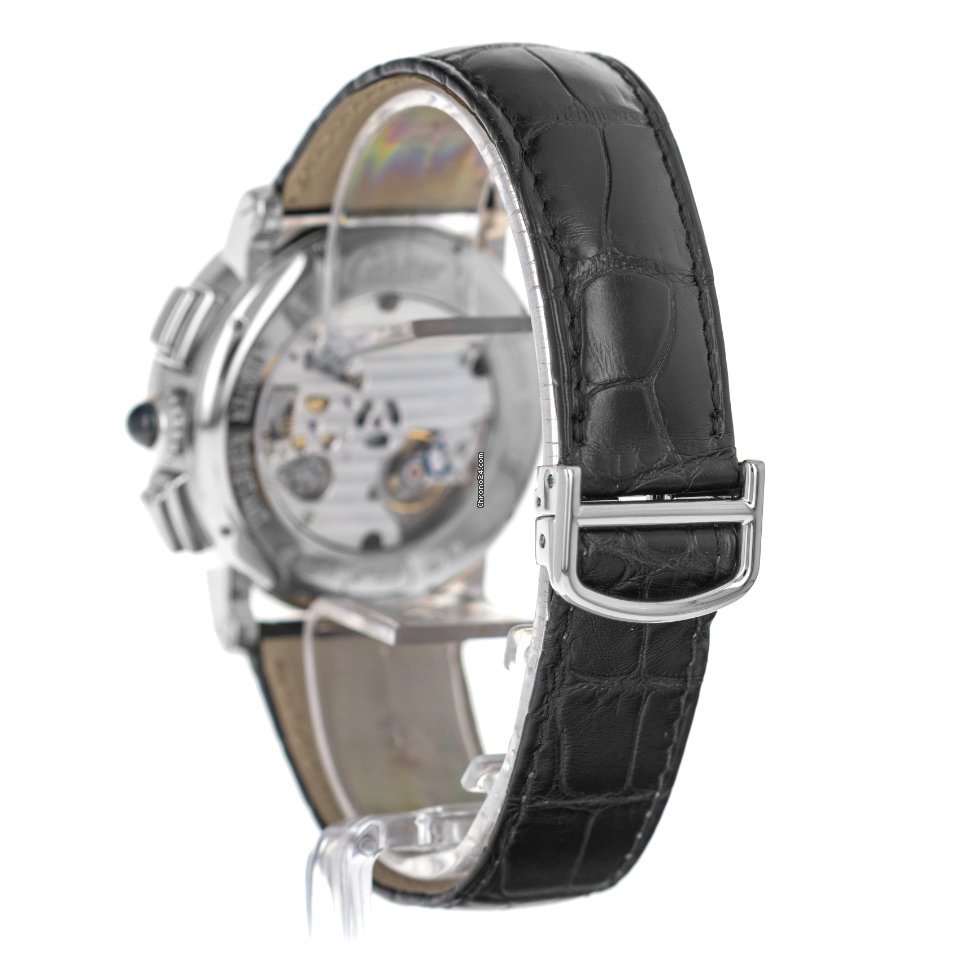 IMG_9081 Cartier Rotonde de Cartier Mens watch Unisex Manual winding White gold W1556051 2956 Replica 4