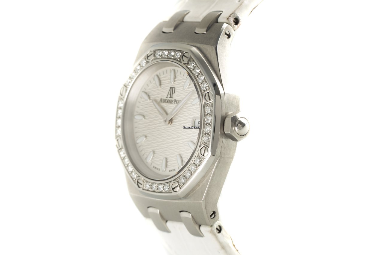 IMG_9081 Audemars Piguet Royal Oak Lady Womens watch Quartz Steel 67601ST.ZZ.D012CR.02 Replica 4