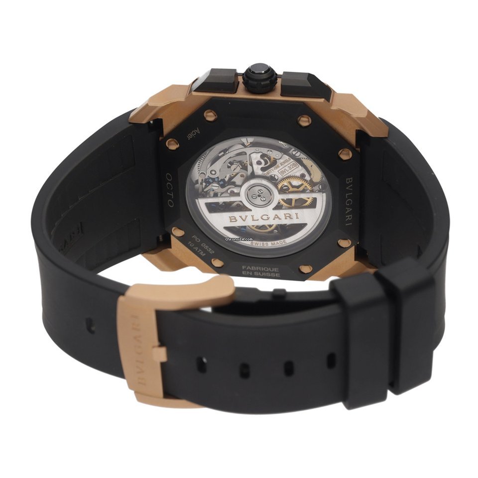 IMG_9081 Bulgari Octo Mens watch Unisex Automatic Rose gold BGOP41BGLD Replica 4
