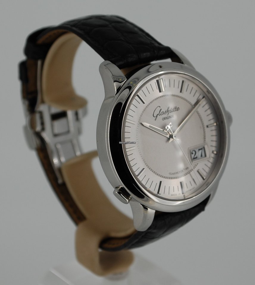 IMG_9081 Glashutte Original Senator Panorama Date Mens watch Unisex Automatic Steel 100-03-03-02-04 Replica 4