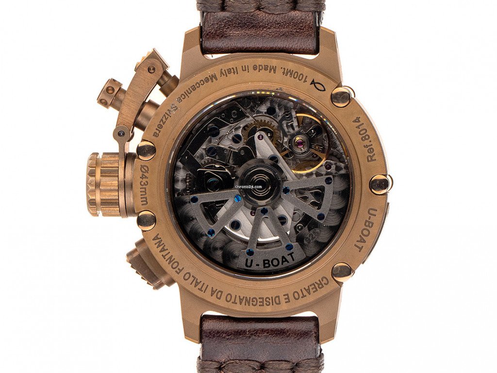 IMG_9081 U-Boat Chimera Mens watch Unisex Automatic Bronze 8014 Replica 4
