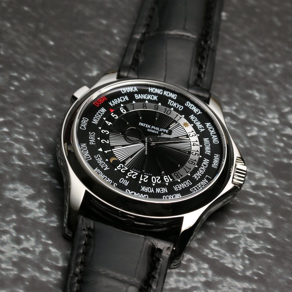 Patek Philippe World Time Mens watch Unisex Automatic Platinum 5130P-014 Replica 4