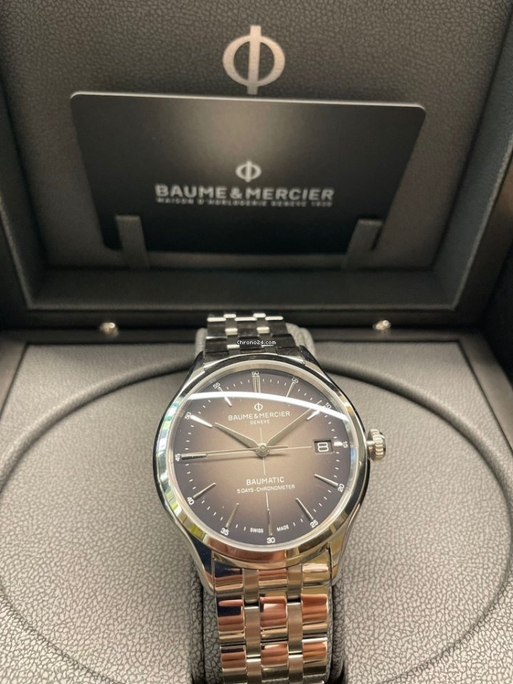 IMG_9081 Baume & Mercier Clifton Mens watch Unisex Automatic Steel M0A10551 Replica 4
