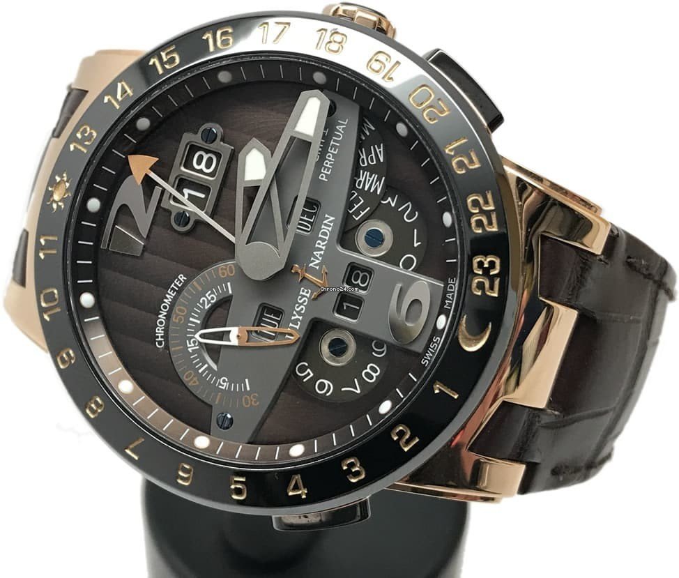 IMG_9081 Ulysse Nardin El Toro Black Toro Mens watch Unisex Automatic Rose gold 323-00 Replica 4
