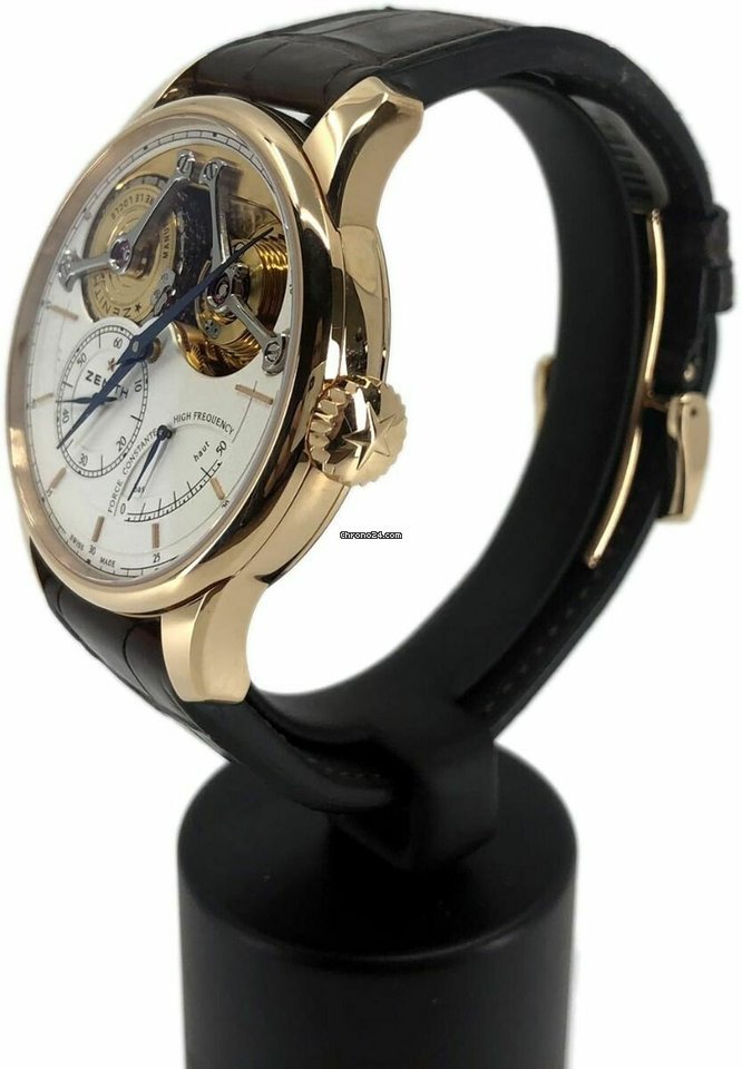 Zenith Academy Mens watch Unisex Manual winding Rose gold 182210481001C713 Replica 4
