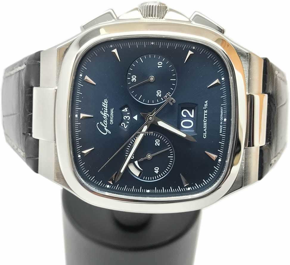 IMG_9081 Glashutte Original Seventies Chronograph Panorama Date Mens watch Unisex Automatic Steel 1-37-02-03-02-30 Replica 4