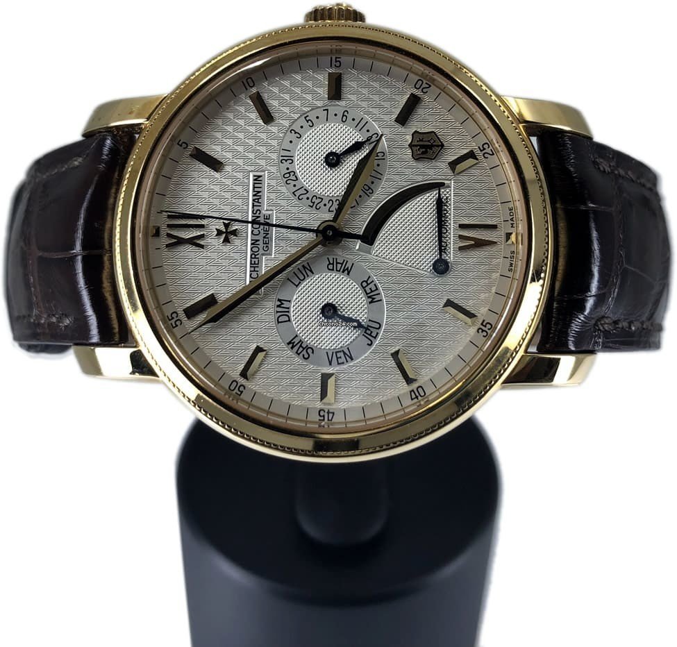 IMG_9081 Vacheron Constantin Mens watch Unisex Automatic Yellow gold 1755 85250 Replica 4