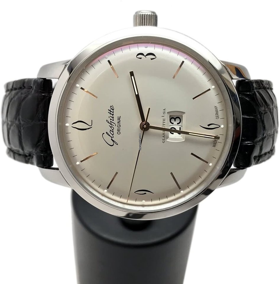 IMG_9081 Glashutte Original Sixties Panorama Date Mens watch Unisex Automatic Steel 39-47-01-02-04 Replica 4