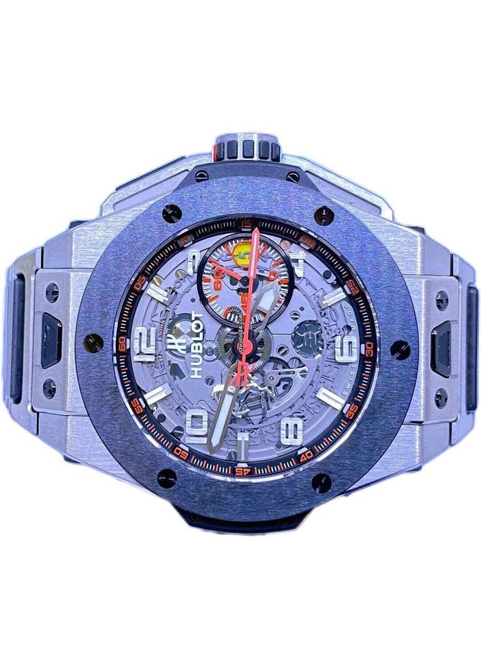 Hublot Big Bang Ferrari Mens watch Unisex Automatic Titanium 401.NM.0123.NM Replica 4