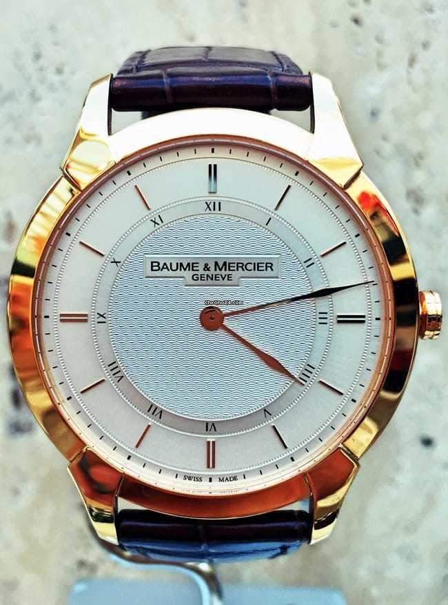 IMG_9081 Baume & Mercier William Baume Mens watch Unisex Manual winding Rose gold 8794 Replica 4