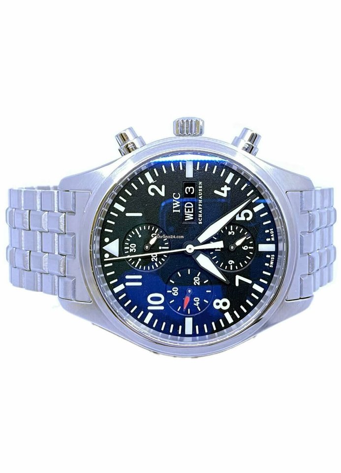 IMG_9081 IWC Pilot Chronograph Mens watch Unisex Automatic Steel IW3717.04 Replica 4