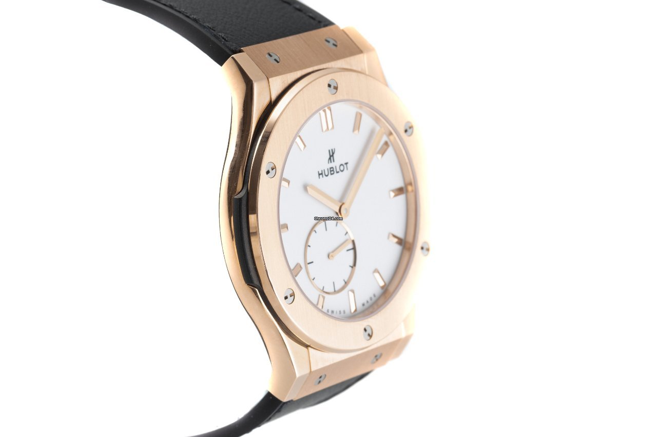 Hublot Classic Fusion Ultra-Thin Mens watch Unisex Manual winding Red gold 515.OX.2210.LR Replica 4