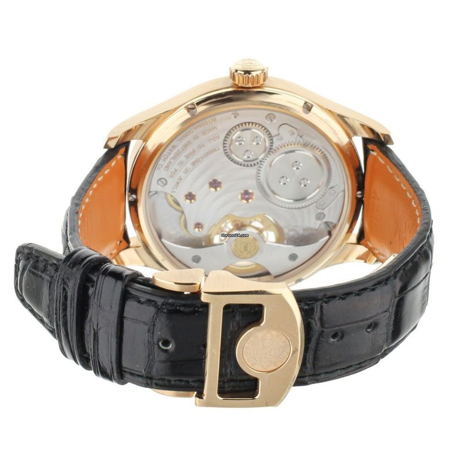 IMG_9081 IWC Portuguese Tourbillon Mens watch Unisex Manual winding Rose gold IW546305 Replica 4