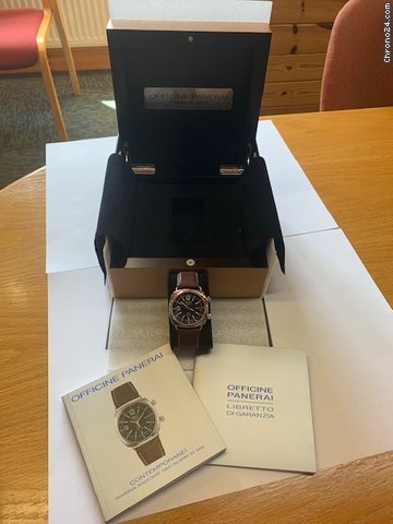 IMG_9081 Panerai Radiomir GMT Mens watch Unisex Automatic Steel PAM98 Replica 4