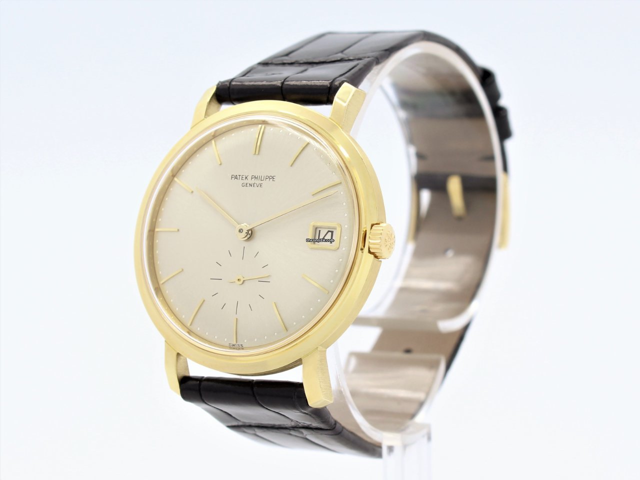 IMG_9081 Patek Philippe Calatrava Mens watch Unisex Automatic Yellow gold 3445J Replica 4