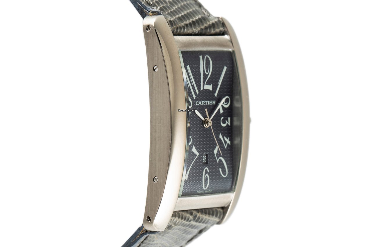 IMG_9081 Cartier Tank Americaine Mens watch Unisex Automatic White gold 1741 Replica 4
