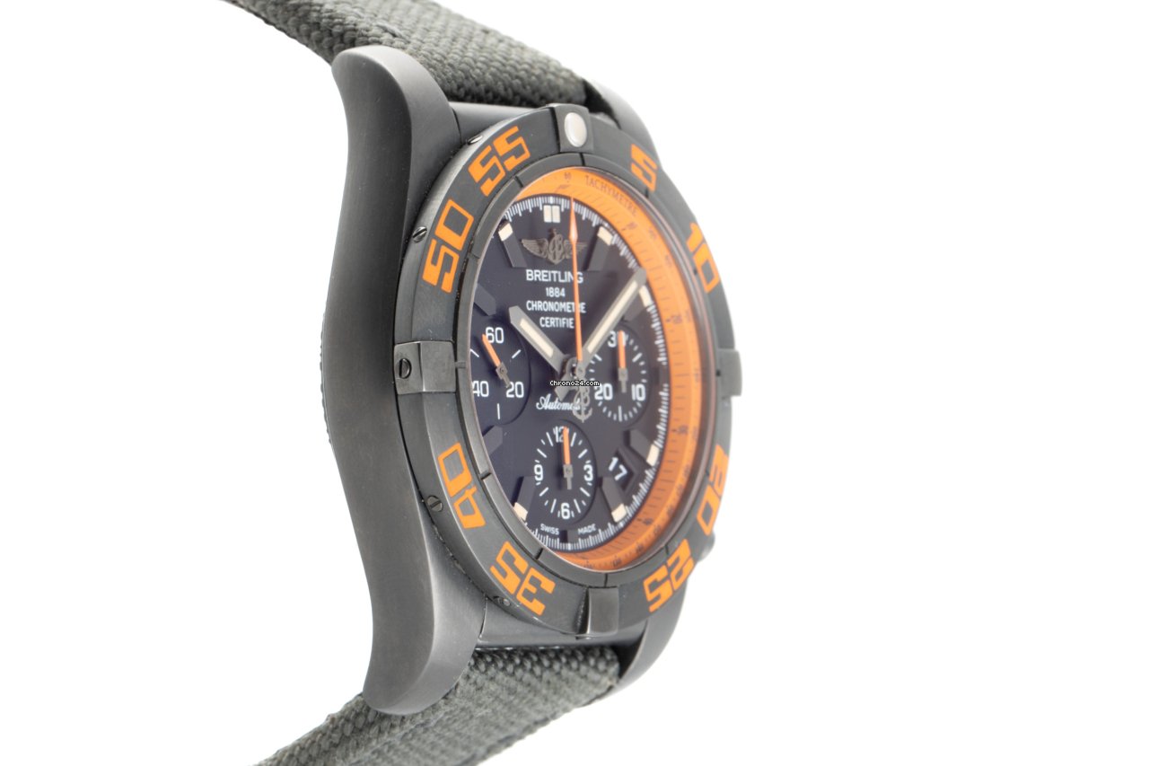 Breitling Chronomat 44 Raven Mens watch Unisex Automatic Steel MB0111 Replica 4