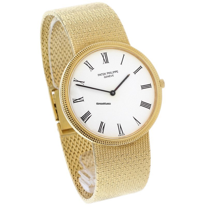 IMG_9081 Patek Philippe Calatrava Mens watch Unisex Yellow gold 3520-10 Replica 4