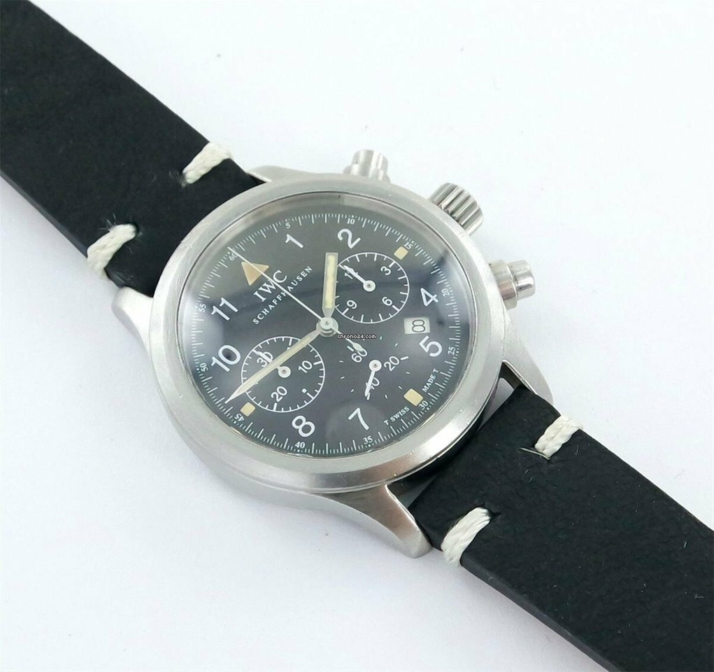 IMG_9081 IWC Pilot Chronograph Quartz Steel 3741 Replica 4