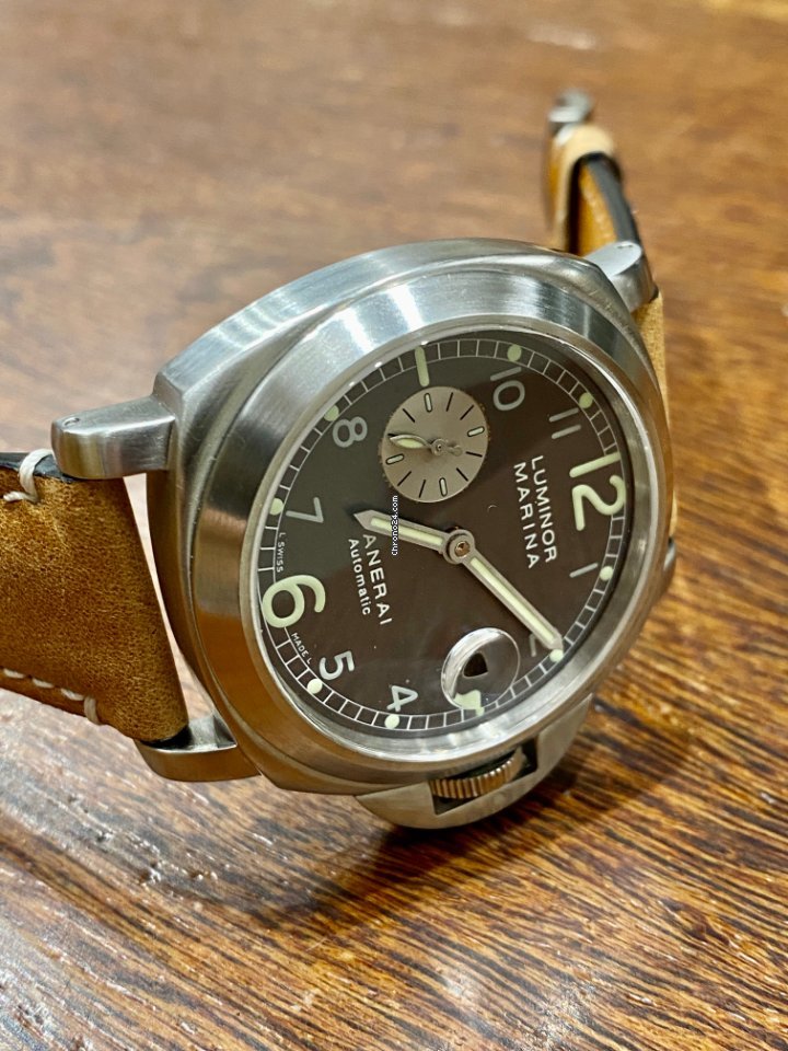 IMG_9081 Panerai Luminor Marina Automatic Mens watch Unisex Automatic Steel PAM 00086 Replica 4