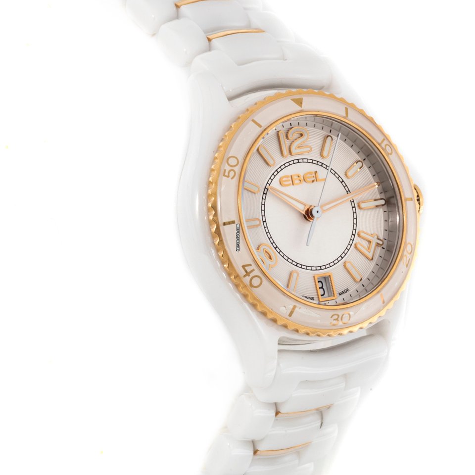 IMG_9081 Ebel X-1 Womens watch Quartz Ceramic 1216113 Replica 4